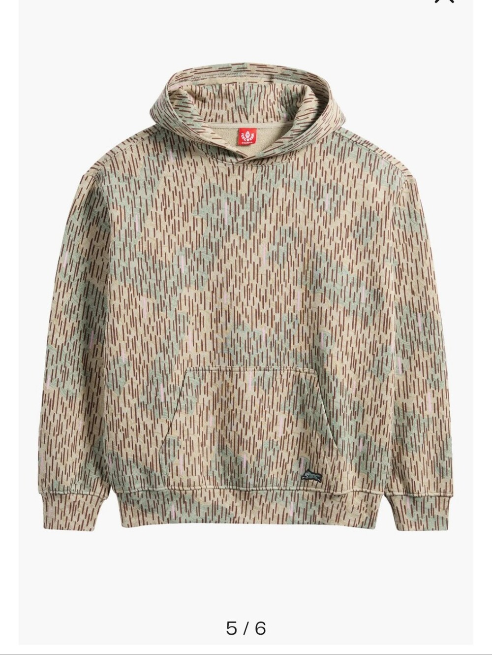Medium ICECREAM Down Pour Cotton hoodie Seagrass